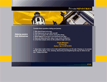 Tablet Screenshot of privateministries.com